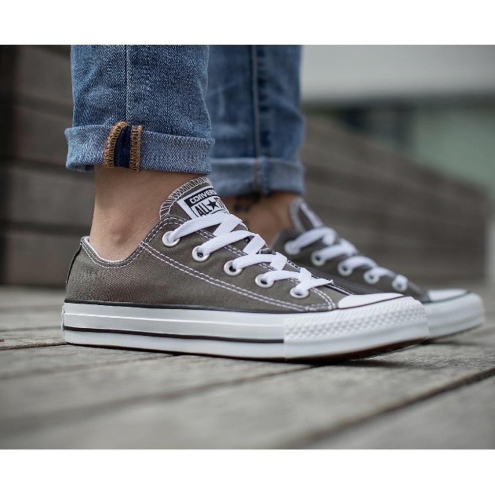 Grey Converse sneakers